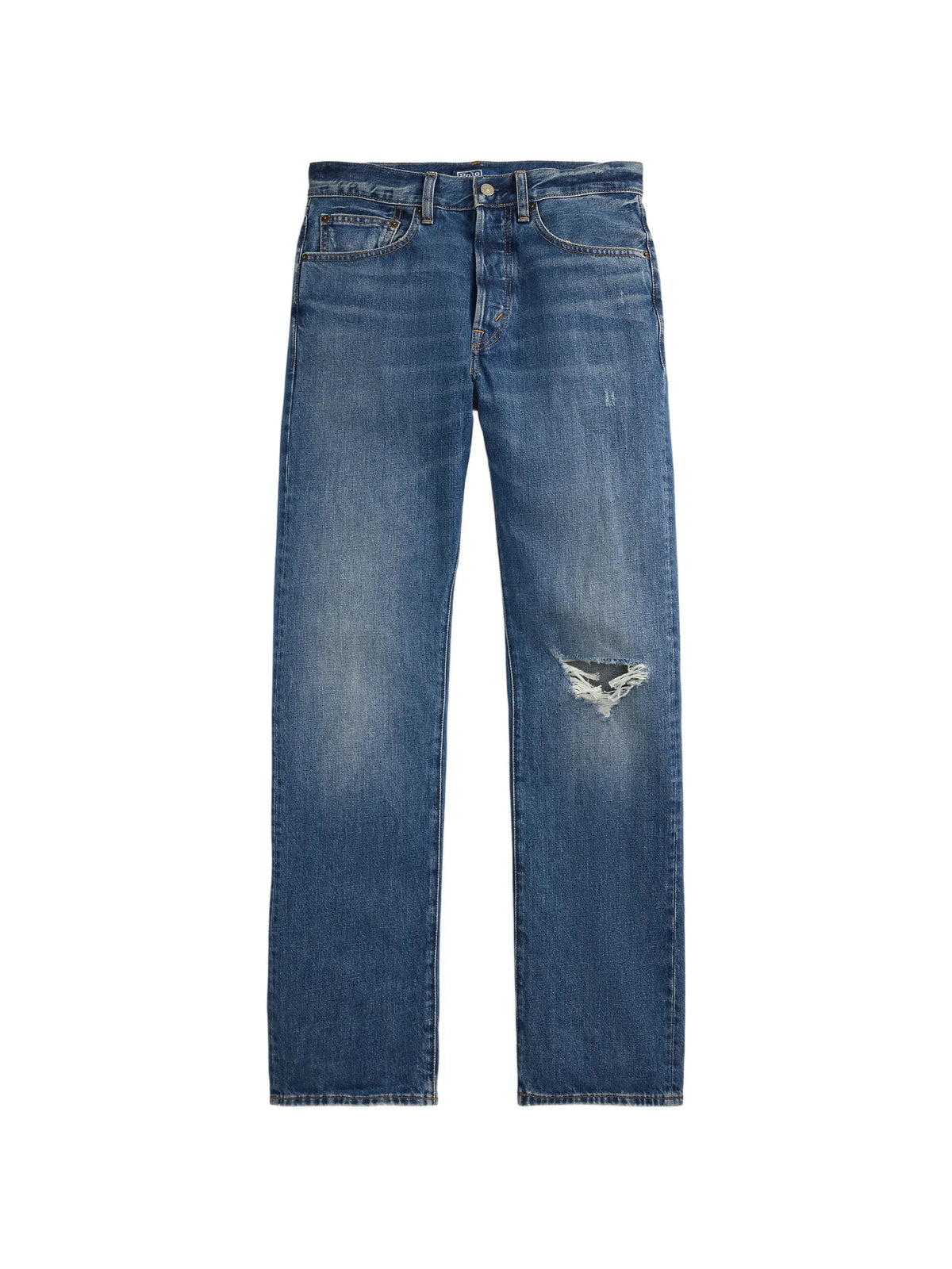 RALPH LAUREN WOMEN High-Rise Relaxed Straight Jeans Blue