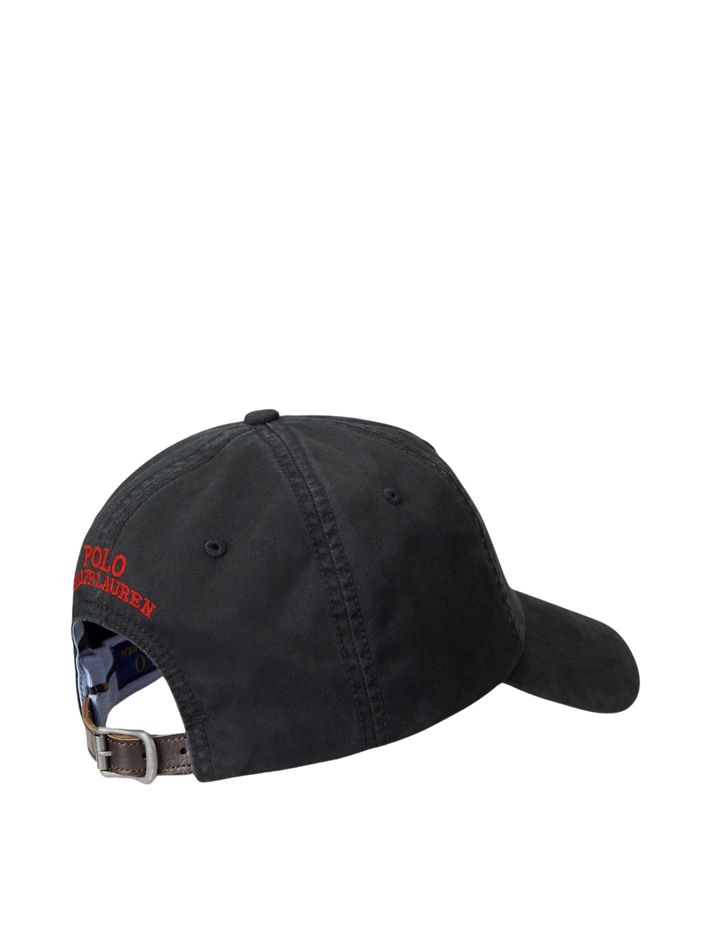 RALPH LAUREN WOMEN Stretch Cotton Twill Pony Ball Cap Polo Black