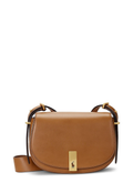 RALPH LAUREN WOMEN Polo ID Calfskin Mini Saddle Bag Tan