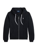RALPH LAUREN WOMEN Fleece Full-Zip Hoodie Polo Black