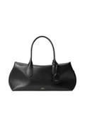RALPH LAUREN WOMEN Bellport Leather Satchel Black