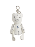 RALPH LAUREN WOMEN Polo Bear Leather Bag Charm White