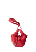 RALPH LAUREN WOMENS Leather Polo Play Bag Charm Cherry