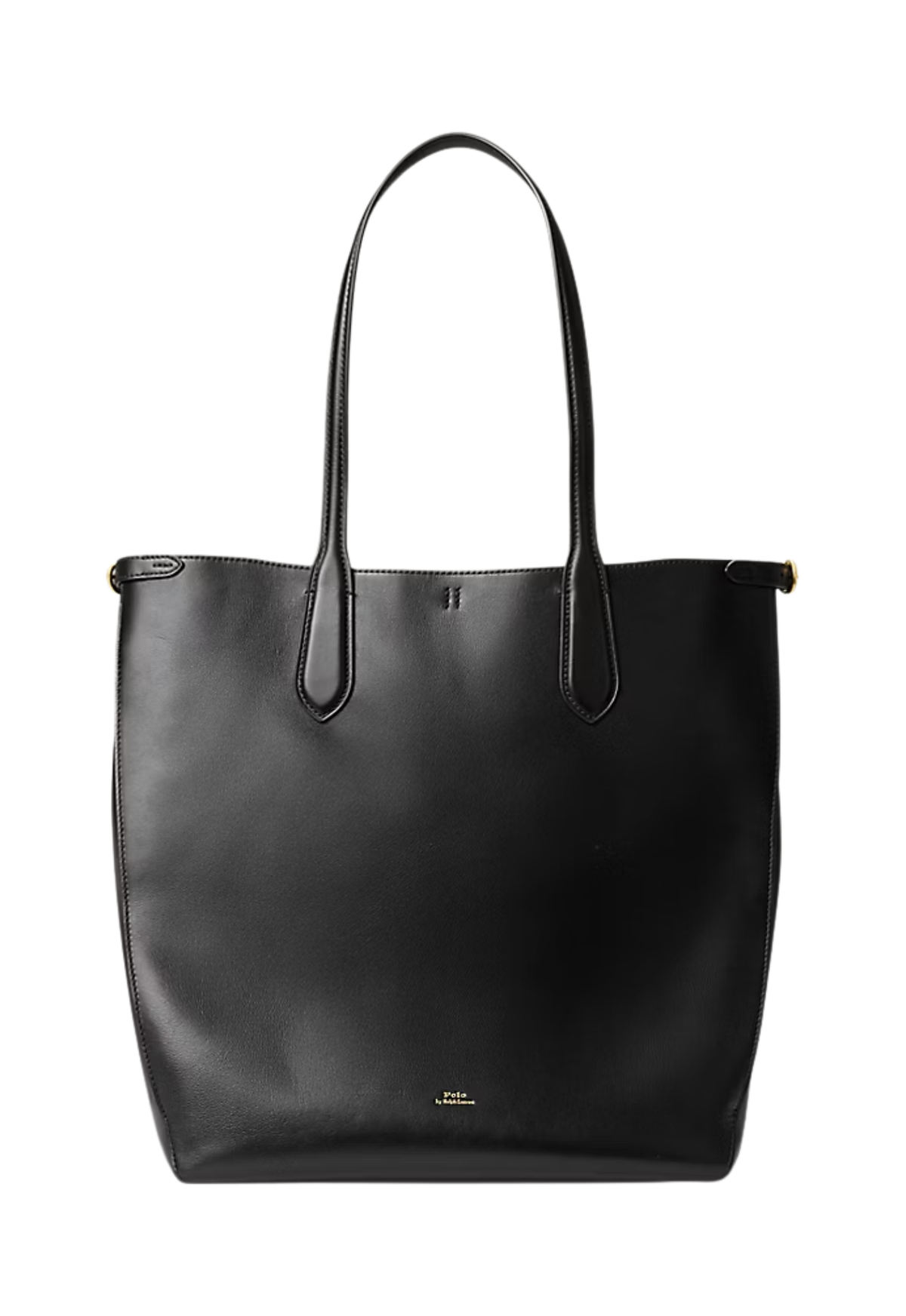 RALPH LAUREN WOMEN Bellport Leather North-South Tote Black