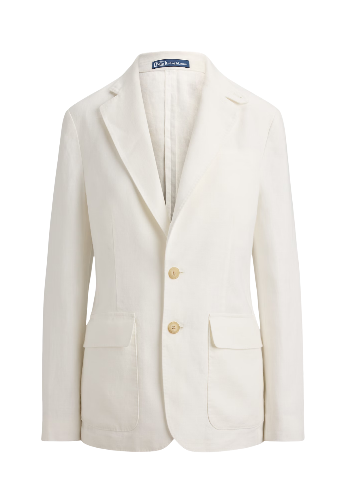 RALPH LAUREN WOMENS Single-Breasted Linen Blazer Nevis