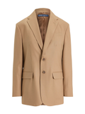 RALPH LAUREN WOMEN Stretch-Wool Two-Button Blazer Camel