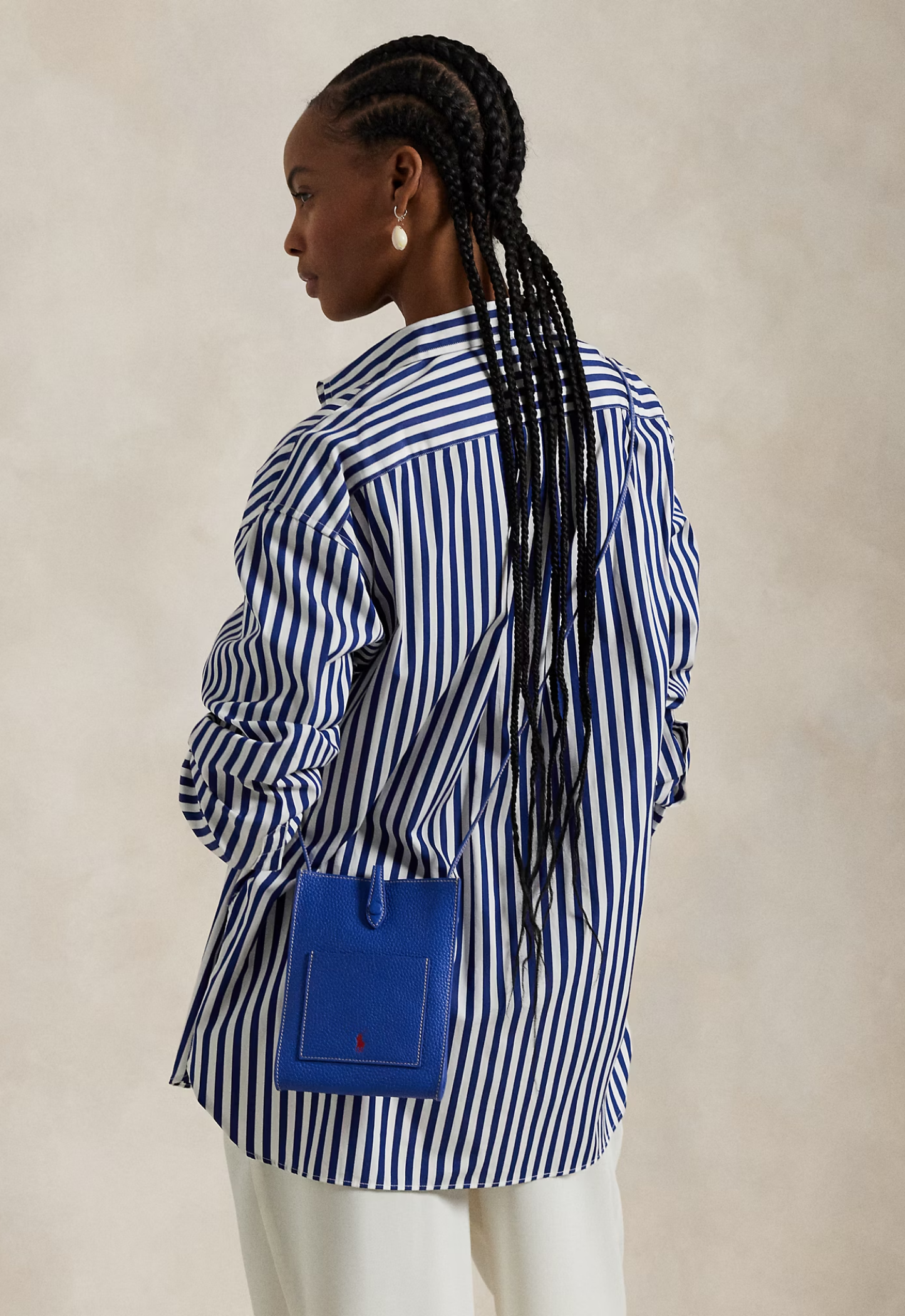 RALPH LAUREN WOMENS Polo Play Leather Pocket Crossbody Jellyfish