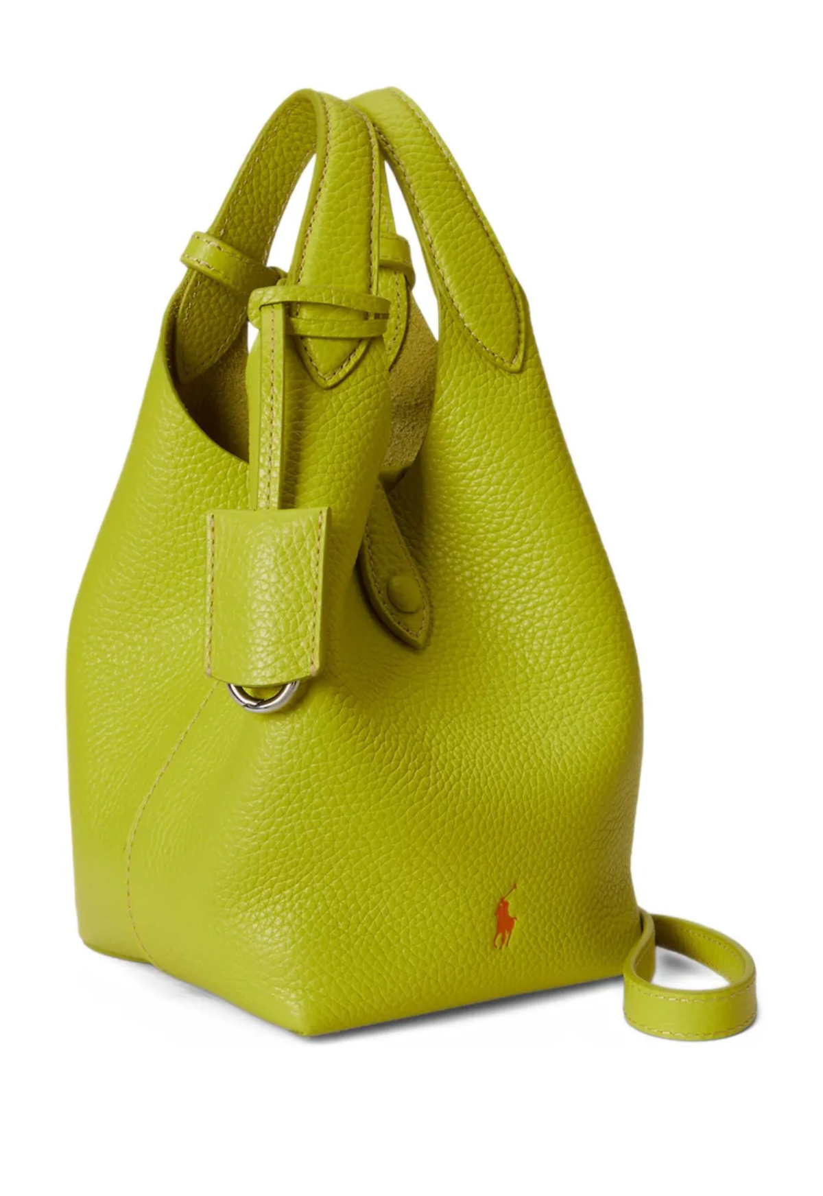 RALPH LAUREN WOMEN Polo Play Leather Tote Limeade