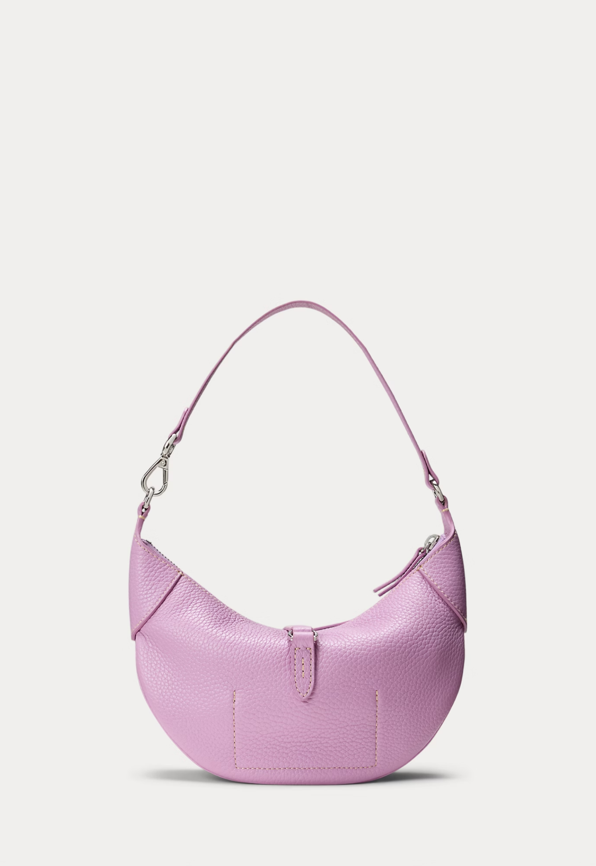 RALPH LAUREN WOMEN Polo ID Pebbled Mini Shoulder Bag Soft Lilac