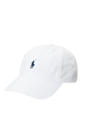 RALPH LAUREN Cotton Chino Baseball Cap White/ Newport Navy