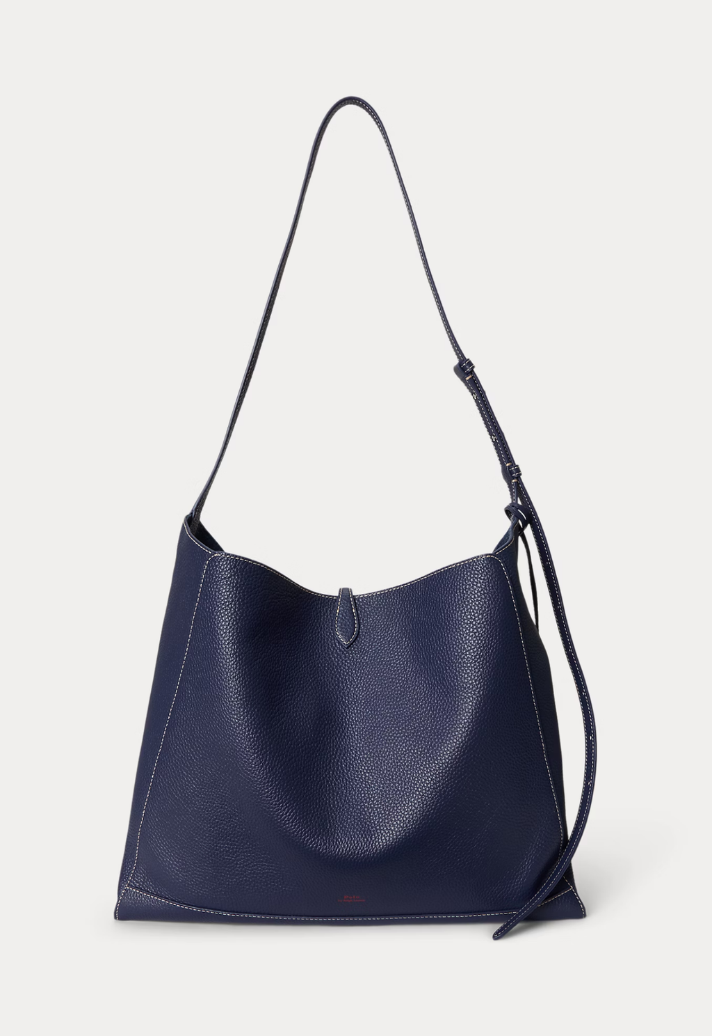 RALPH LAUREN WOMEN Polo Play Leather Messenger Bag Ink