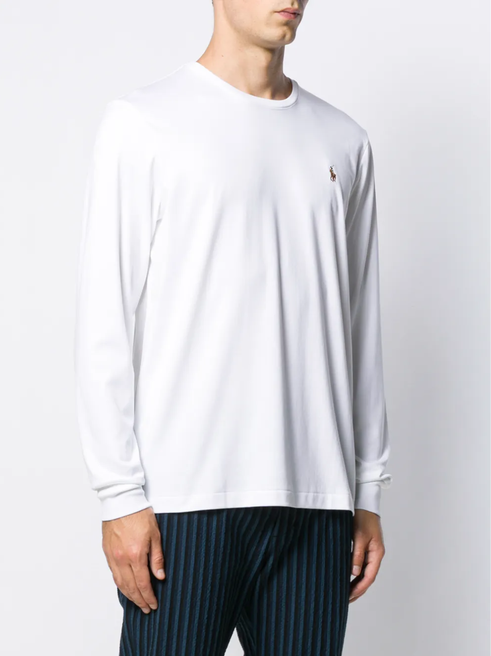 RALPH LAUREN Custom Slim Fit Cotton T-Shirt White