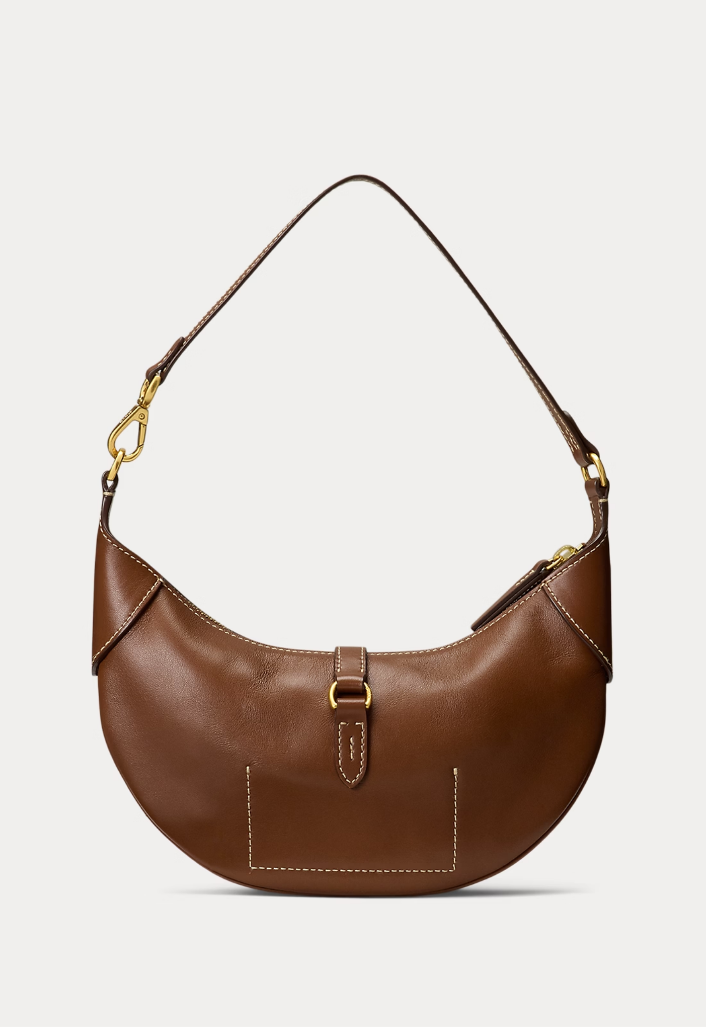 RALPH LAUREN WOMEN Polo ID Calfskin Mini Shoulder Bag Cuoio
