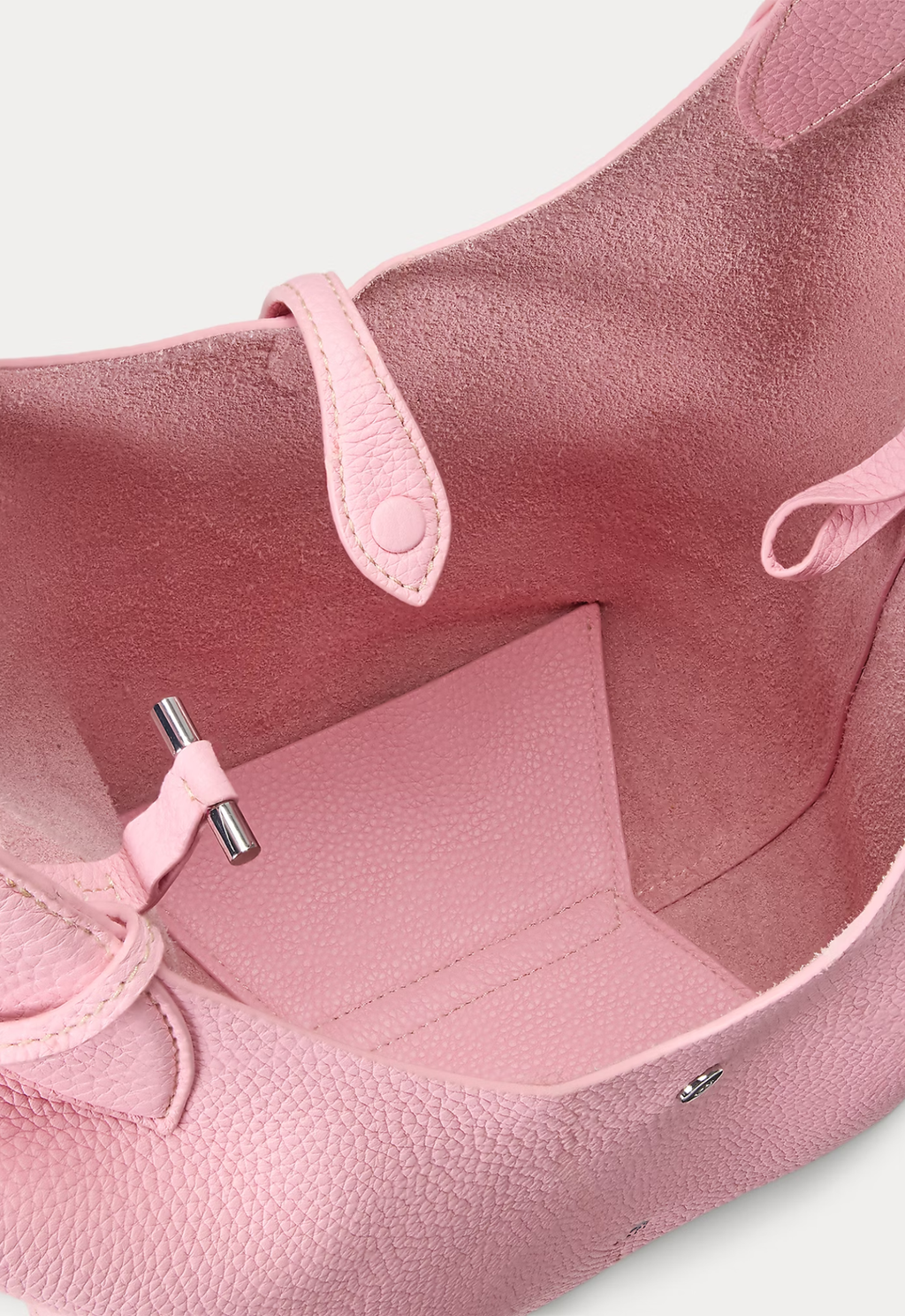 RALPH LAUREN WOMEN Polo Play Leather Tote Cotton Candy