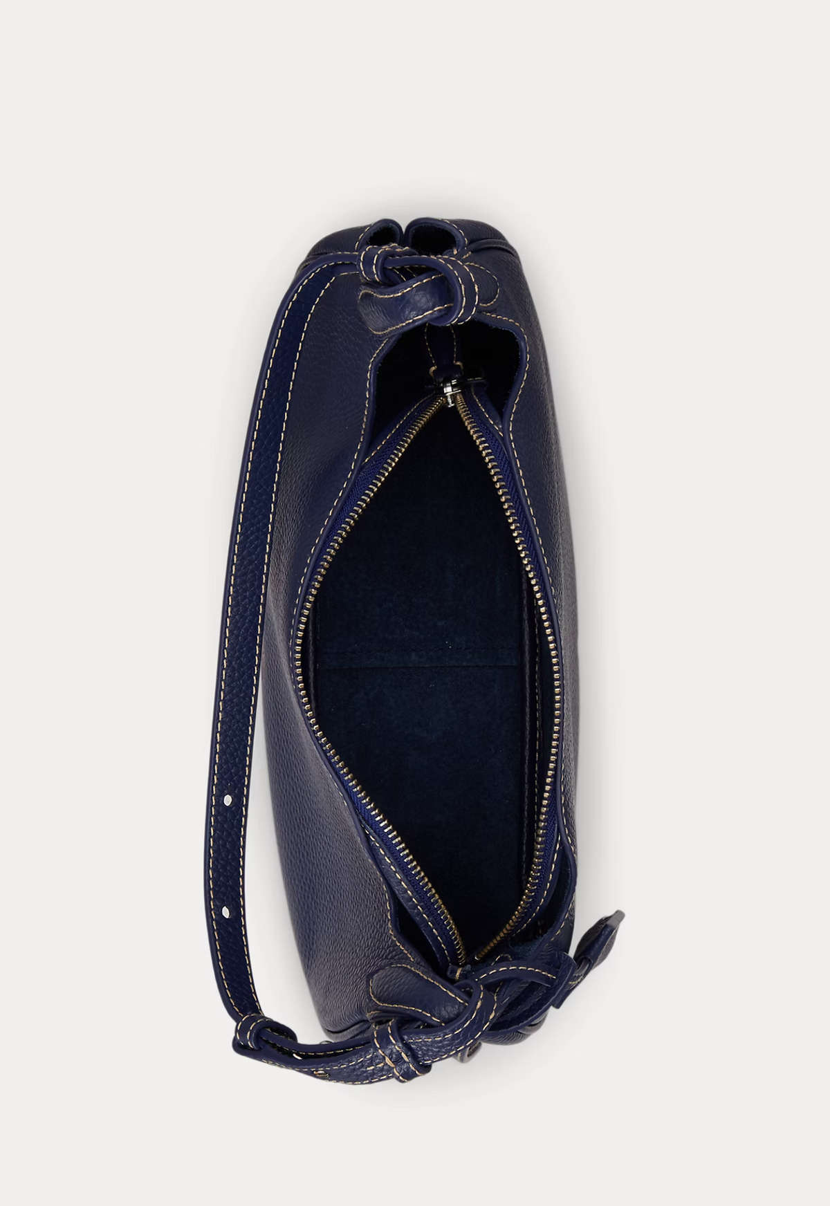 RALPH LAUREN WOMEN Polo Play Leather Shoulder Bag Ink